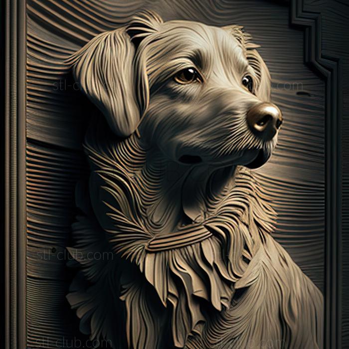 3D мадэль St Barney the dog известное животное (STL)